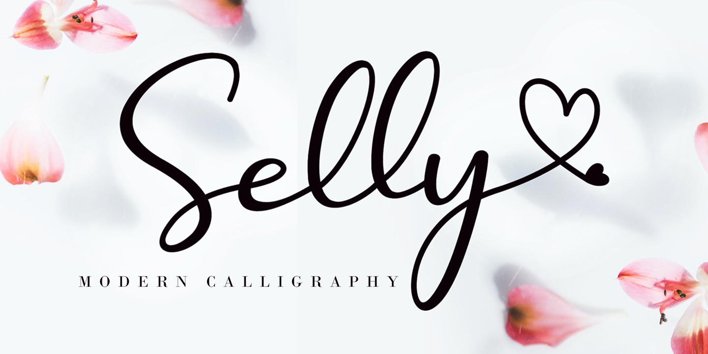 폰트 Selly Calligraphy